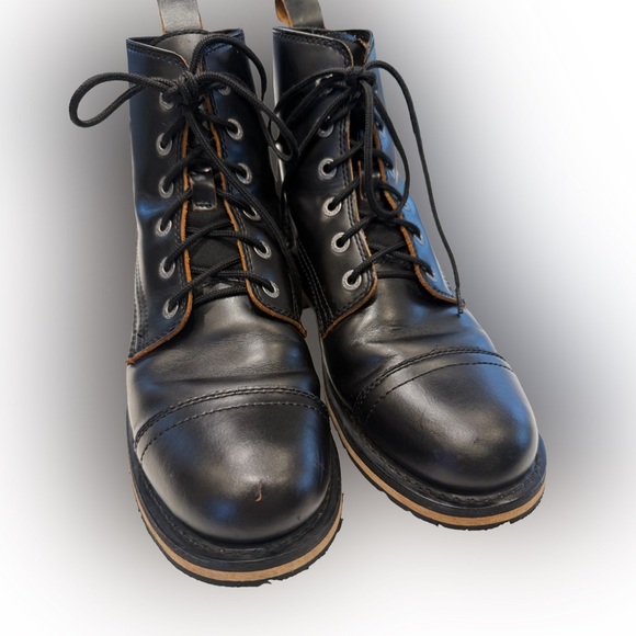 Harley Davison Men’s Black Leather Riding Boots Size 10 Worn Once Excellent! - Picture 1 of 13